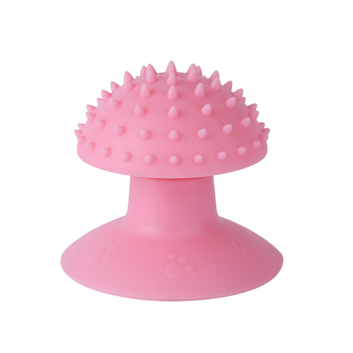Pet Cat Comb Rubber with Suction Cup Cat Corner Brush Particles Massage Durable Kitten Self Groomer Trimming Catnip Pet Supplies: Pink