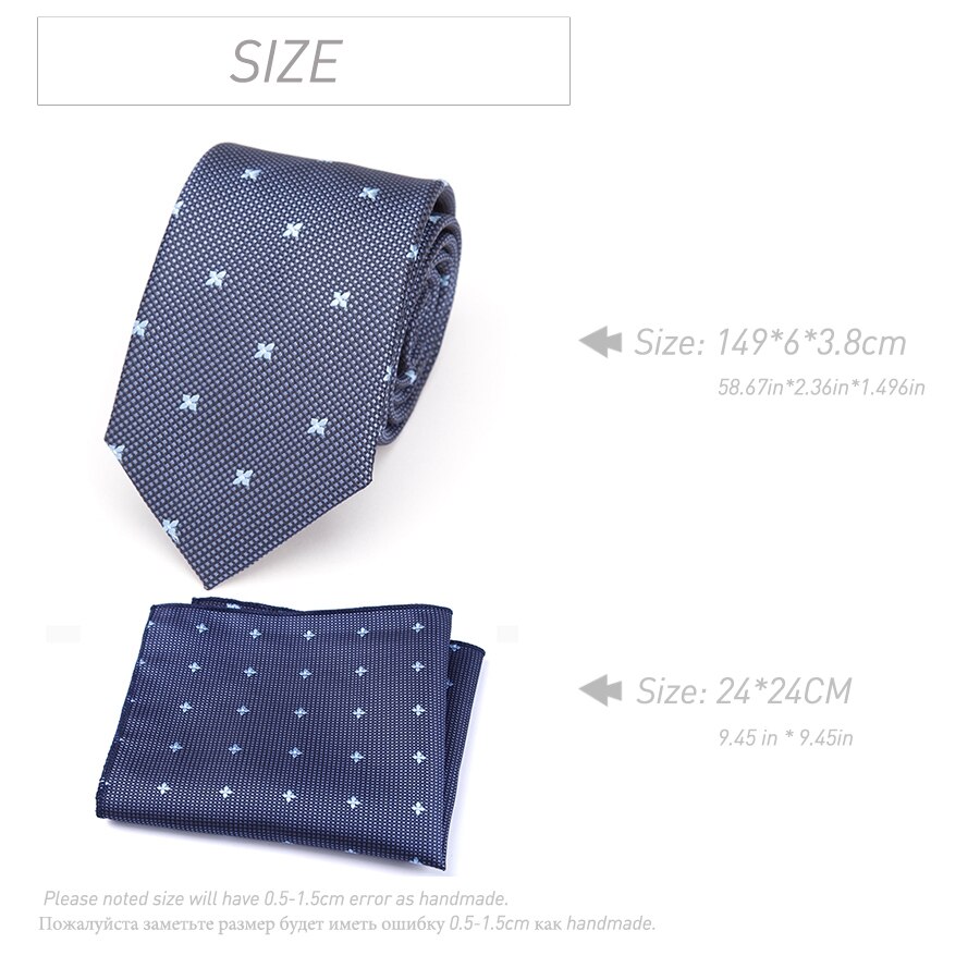 XGVOKH – ensemble de cravates pour hommes, nouvelle , cravate Hanky, points rayés, cou, cravate Slim, accessoires pour mariage, fête sociale