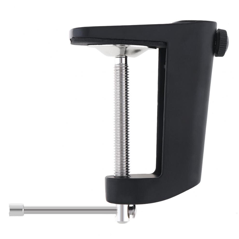 Abrazadera de soporte Cantilever de aleación de aluminio duradera, con diámetro de agujero de 12MM y alfombrilla antideslizante para soporte de micrófono