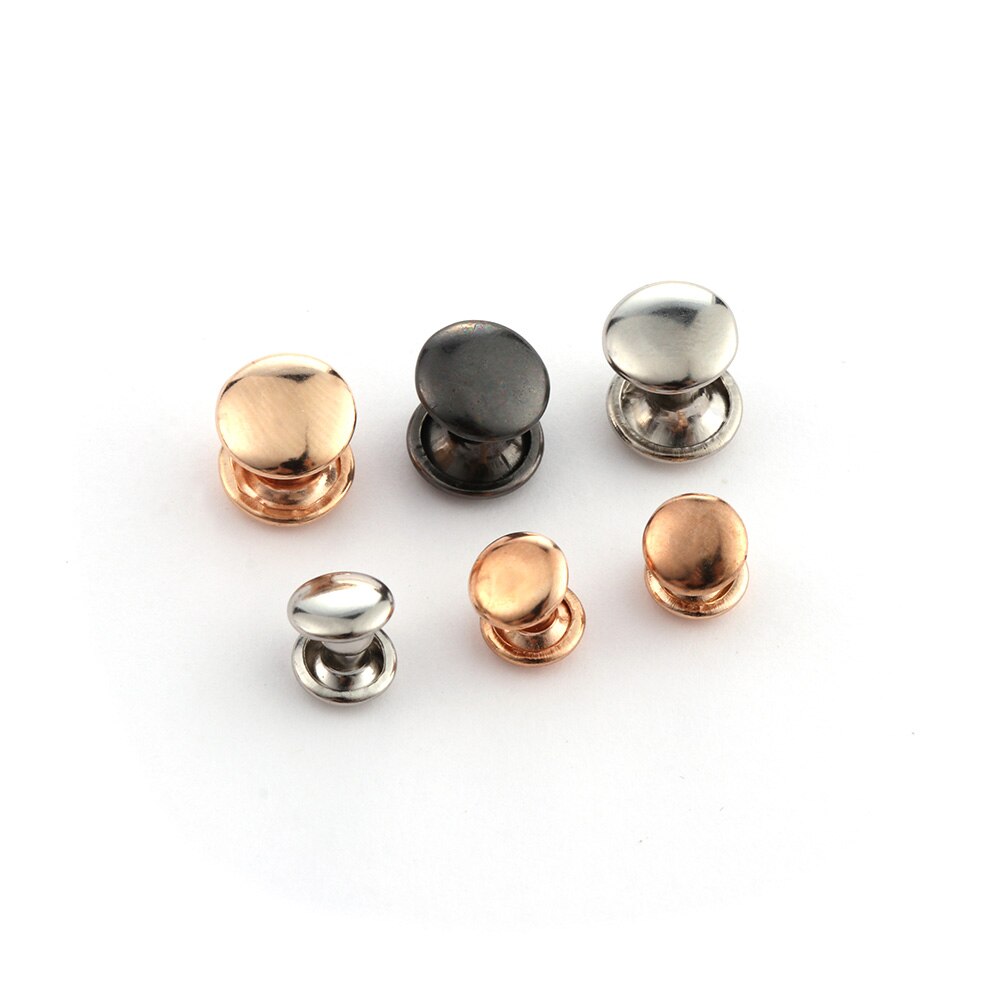 50PCS Spikes Studs Double-Sided Screw Rivets Spike for Shoes Belt Bag Crafts DIY Sewing Garment Bracelet Leathercraft Accessory