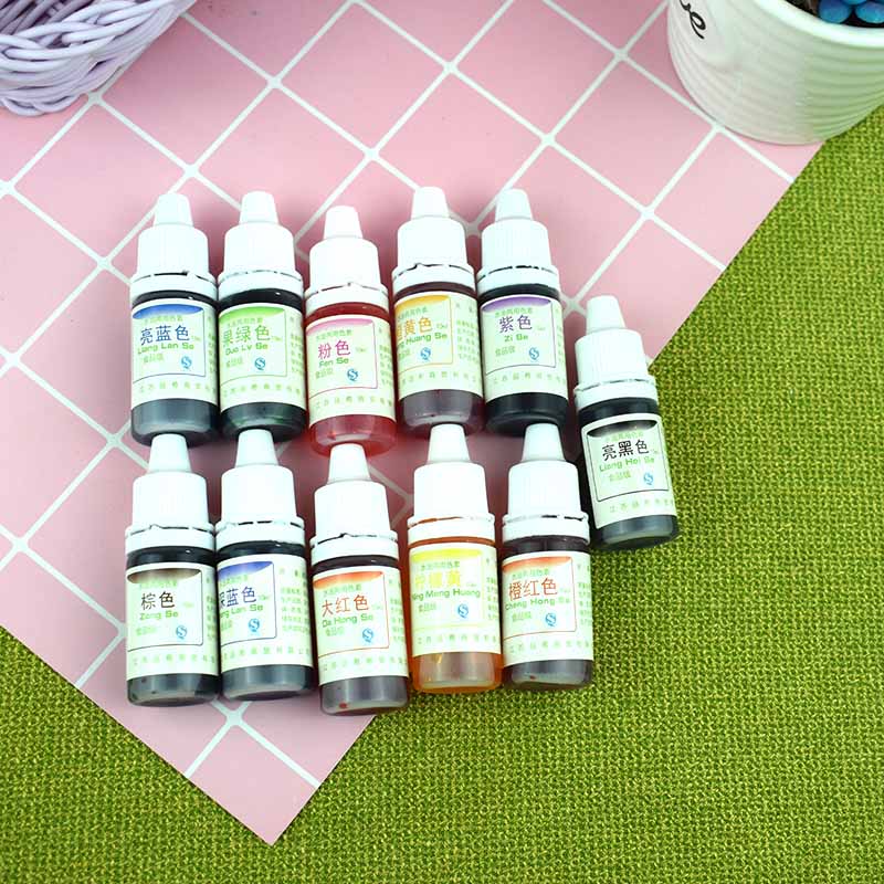 Verven Pigment Slime Kristal Modder Uv Hars Verven Water Olie Dual Gebruik Pigment Diy Craft Pr