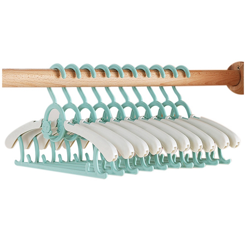 Cintre pour vêtements de bébé, 20 pièces, supports flexibles, exposition de vêtements en plastique pour enfants, cintres pour manteaux d&#39;enfants Non marquants: kaki foncé