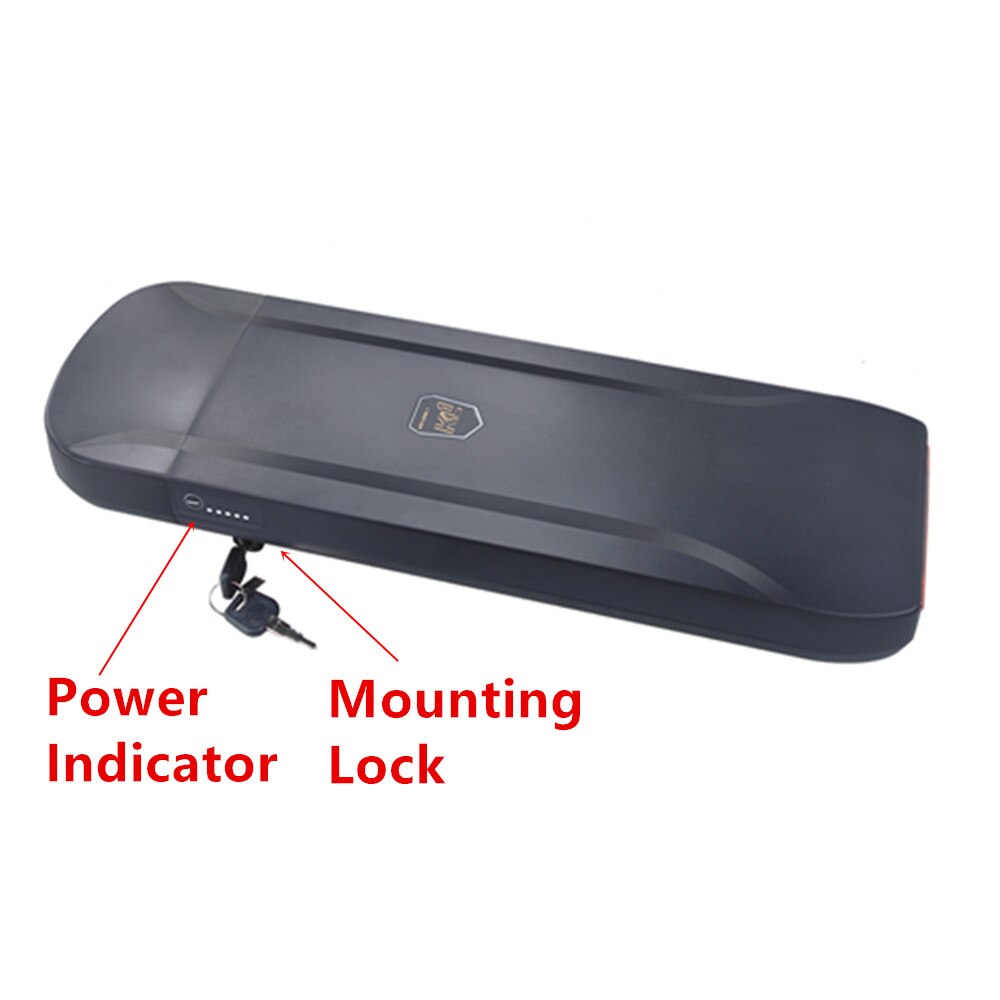 36V 37V 48V City Bike Hinten Rack Träger Ebike Batterie Box 18650 Zellen für Ersetzen Phylion XH370-13J wand-ES Batterie Fall