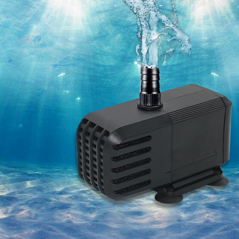 Aquarium Water Pump Ultra Quiet Filter Fish Pond Fountain Aquarium Tank High-lift 2.5W 200L/H EU Plug