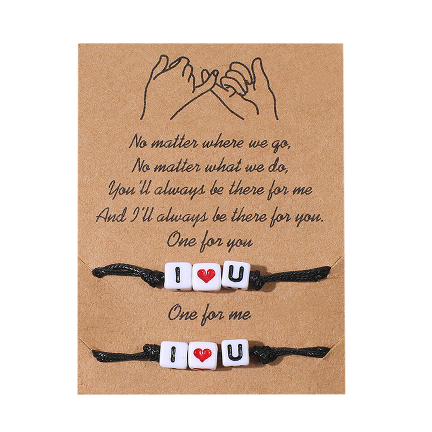 2 teile/satz Charme Paar Freundschaft Armband Liebe Herz Daisy Vulkanischen Stein Perle Armreifen Armband Für Frauen Männer Glück Merk Schmuck: 14