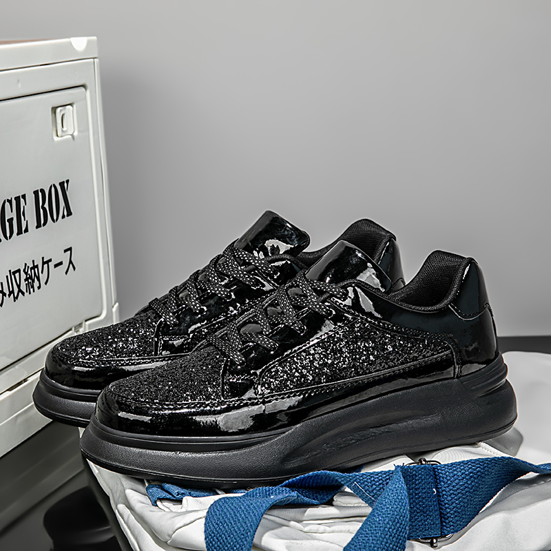 YRZL, zapatos vulcanizados con plataforma para hombre, nueva suela gruesa  aumentada, ropa informal transpirable, zapatos deportivos informales