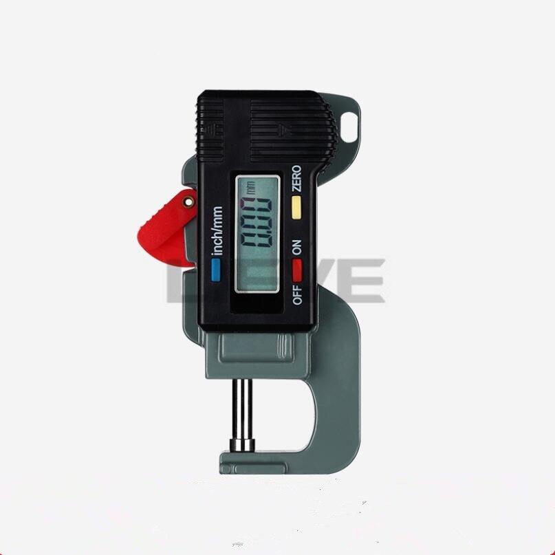Precise Digital Thickness Gauge Meter Tester Micrometer Lateral Thickness Gauge For Leather Steel Plate Cloth 0-12.7 Mm/0.01mm