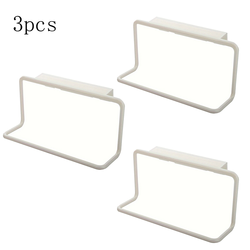 Kitchen Supplies Facilities Towel Rack Seamless Rag Hanger Towel Bar Dishwashing Towel Multi-Purpose Cupboard Storage Rack: light yellow