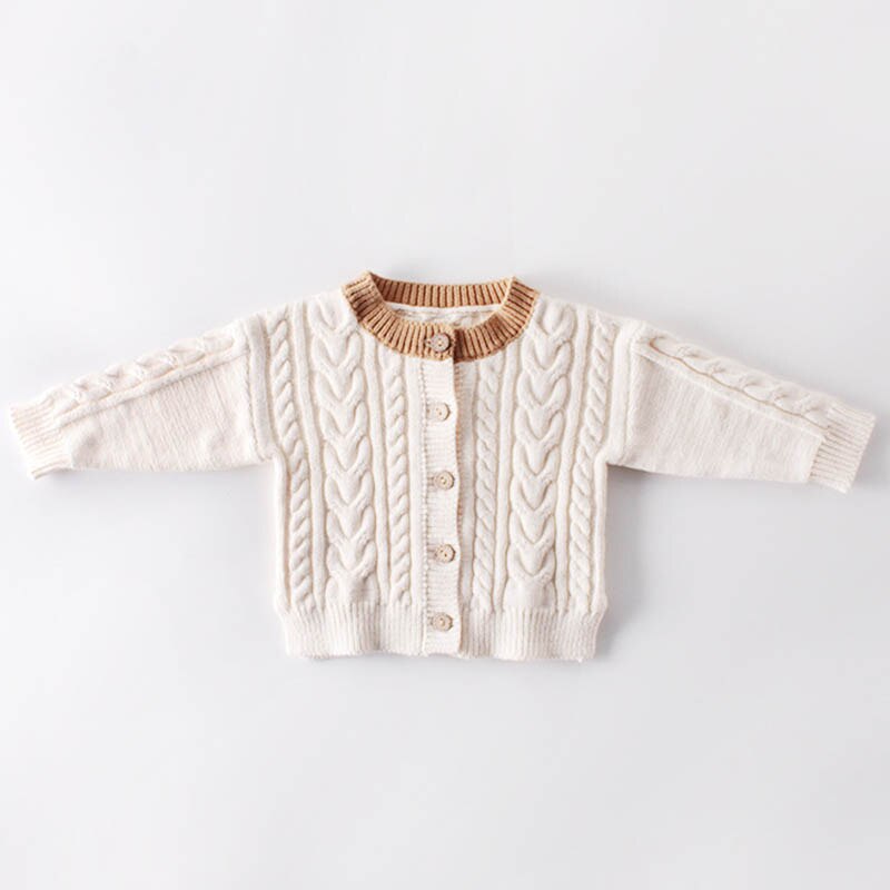 Baby Meisje Jas Herfst Aankomst katoen Retro mode all-match Gebreide Hand gemaakt Vest Trui Jas Leuke Zoete Baby meisjes