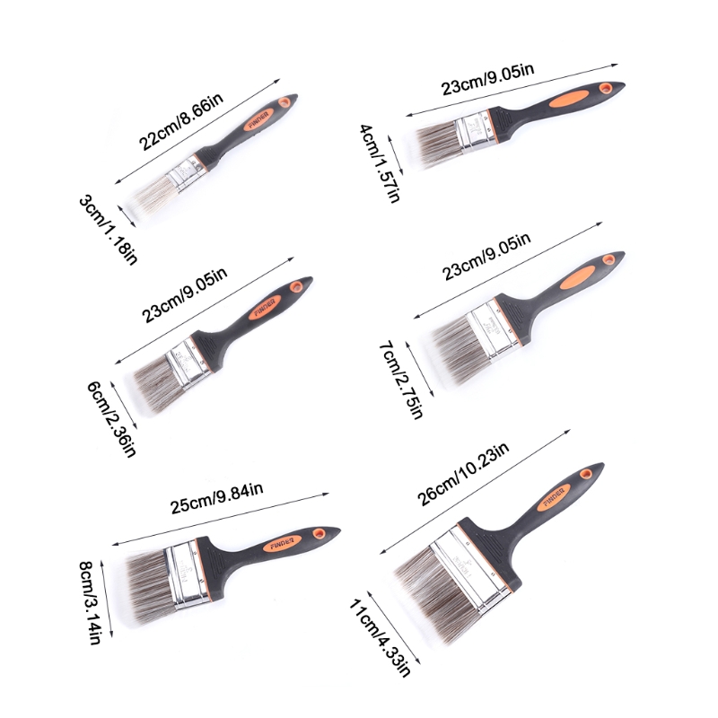 Verf Borstel Stof Reiniging Borstels Met Zachte Grip Thuis Reparatie Tools Voor Diy Vlekken Vernissen Kast Dek Hek Deur Duurzaam tool
