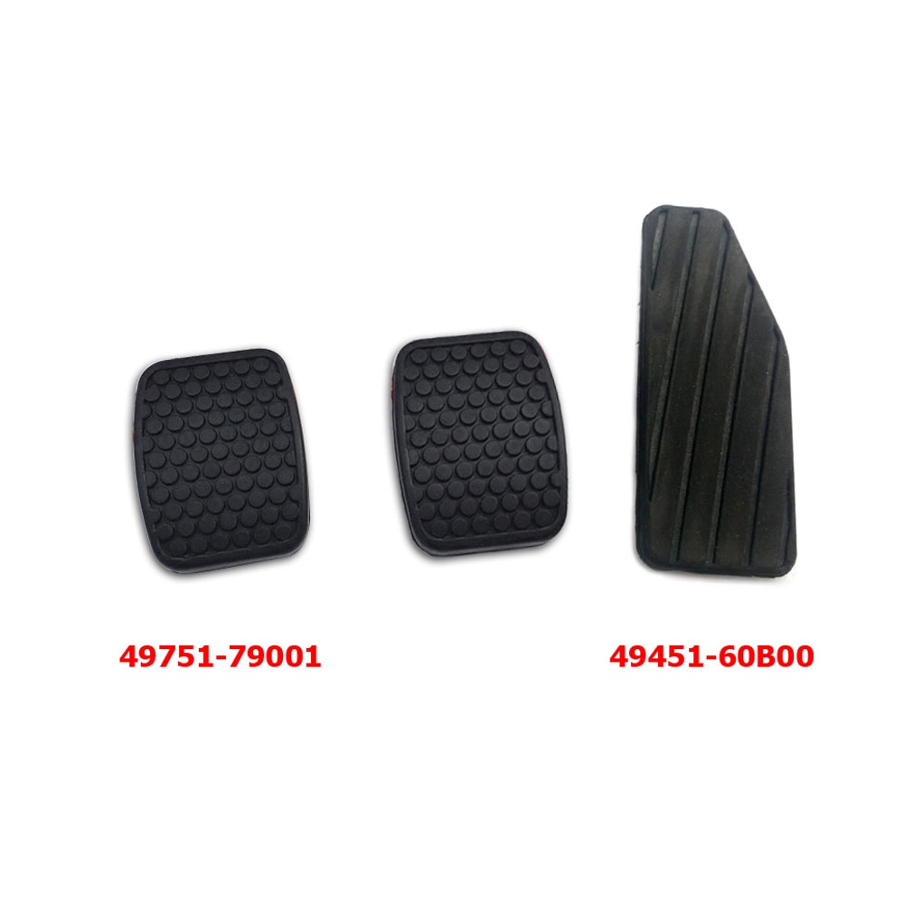 For Suzuki Swift Brake Clutch Accelerator Pedal Overlays Rubber Pad Pedal Cover 49751-79001 49451-60B00