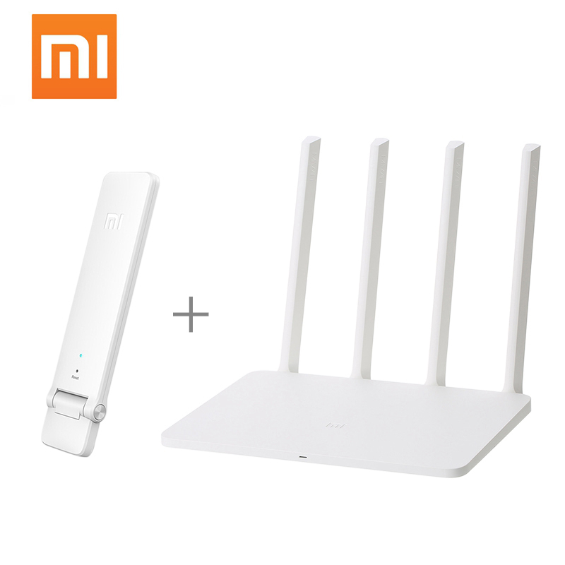 No USB Xiaomi MI WiFi Wireless Router 3G 1167Mbps Wi-Fi Repeater 2.4G 5GHz Dual Band 128MB 256MB 4 Antennas mi wifi APP Control: Add AU plug / router and Amplifier