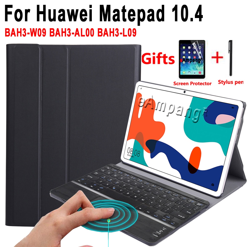 Touchpad Keyboard Case Voor Huawei Matepad 10.4 BAH3-W09 BAH3-AL00 BAH3-L09 Leather Cover Afneembare Bluetooth Trackpad Toetsenbord