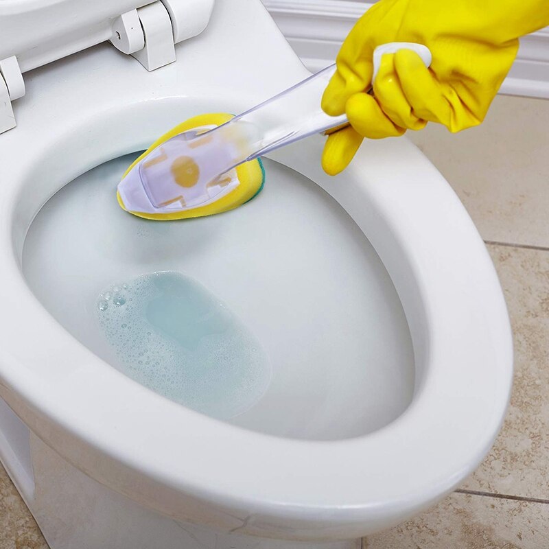 18 pièces plat baguette recharges remplacement éponge têtes à récurer tampons à récurer résistant plat baguette éponge pour évier de cuisine Cleanin