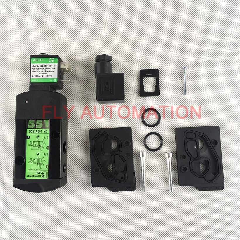 SCG551A001MS SCG551A001 ASCO 551 Series 1/4" Aluminium High Flow Solenoid Valve