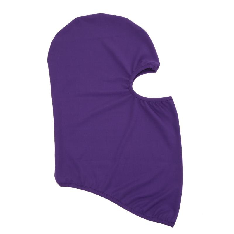 Cycling Masks UV Protection Motorcycle Full Face Mask Outdoor Balaclava Soft Neck Face Cover Ski Mask Training Mask Accessories: Purple