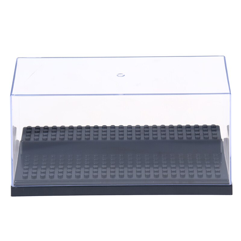 2 Stappen Display Case/Box Stofdicht Showcase Voor Acryl Plastic Display Box Case: Black