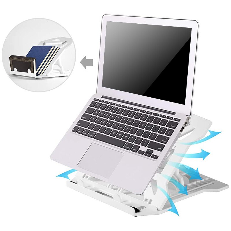 Laptop Stand Adjustable Laptop Stand Multi-Angle Swivel Stand Mobile Phone Pad Stand for 10 to 17 Inch Laptops