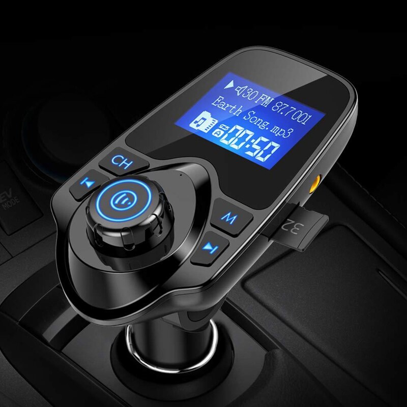 T11 bil  mp3 afspiller trådløs bluetooth fm sender fm modulator håndfri bilsæt  a2dp dobbelt usb oplader til telefon