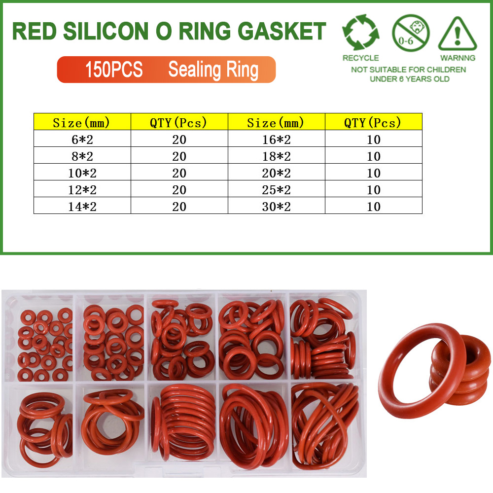 Silikon O-Ring Dichtung Kaffeemaschine VMQ Ölbeständig Hochtemperatur Silica Gel O Ring Dichtung Unterlegscheibe Schwarz Rot CS1-CS4: Elfenbein