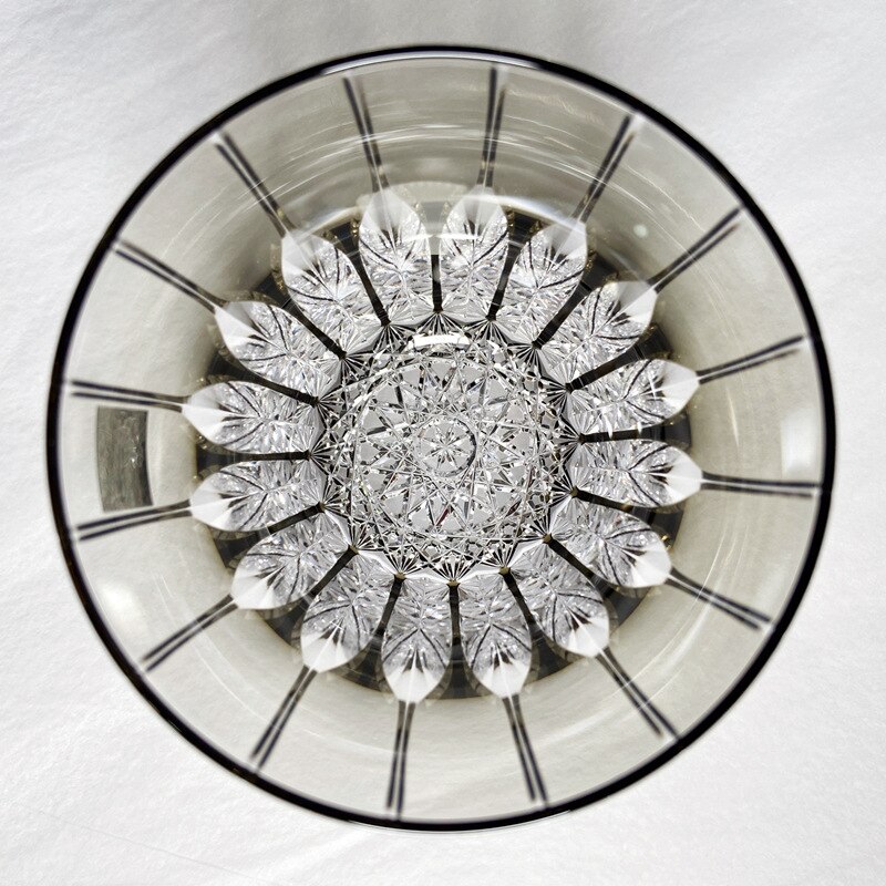 Vaso de Whisky Edo Kiriko, vaso de cristal Vintage, cortado a mano, Whisky Scotch, vaso de Borbón con caja de madera