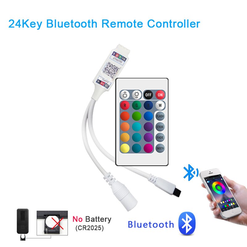 16 millionen farben Wifi RGB / RGBW led controller smartphone control musik und timer modus magie hause mini wifi led rgb controller: Bluetooth 24Key RGB