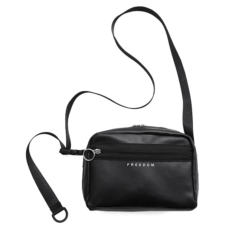 Dames Casual Messenger Bag Pu Lederen Schoudertas Vrouwelijke Reizen Mobiele Telefoon Portemonnee Meisje Messenger Bag: Black PU leather