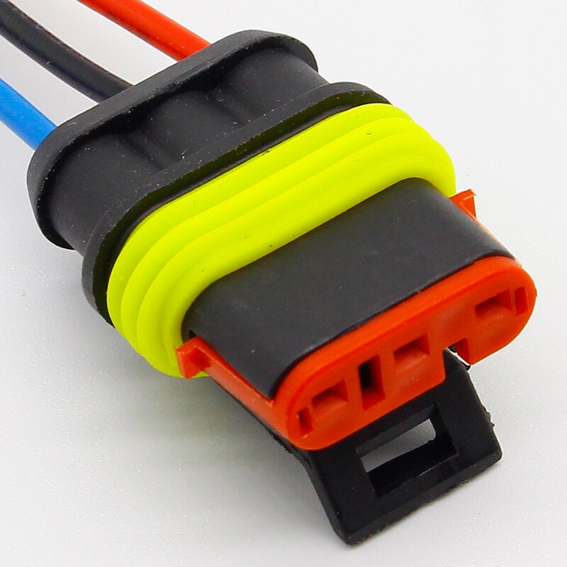 Connecteur de fil électrique étanche à 3 broches, ensemble de fiches, connecteurs automatiques avec câble