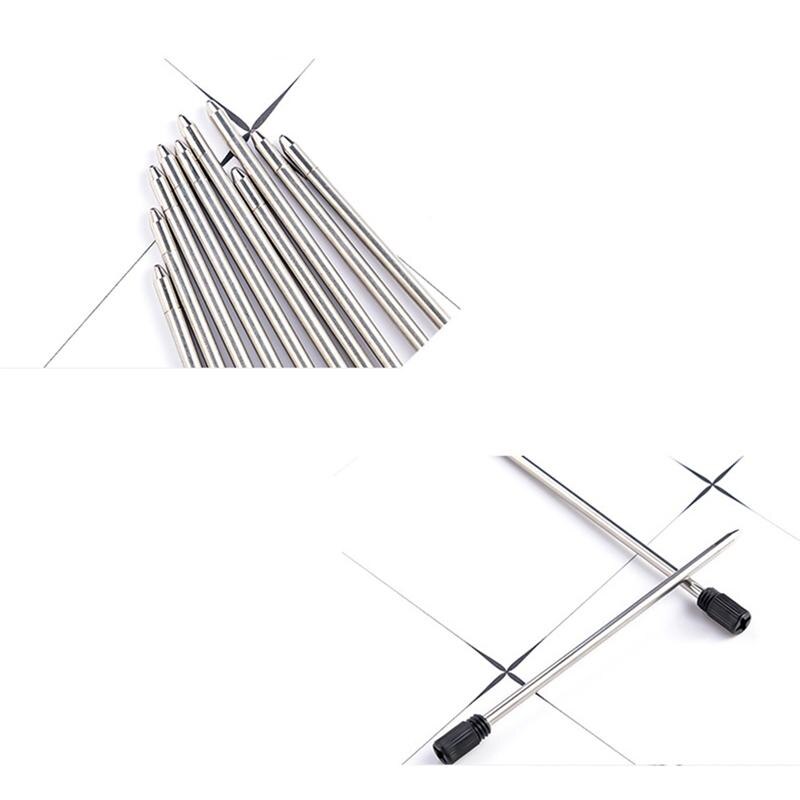 12 Stuks Balpen Vullingen Voor Cross Pennen Fine Point Pen Metalen Vulling 7Cm Kantoor School Briefpapier-Zwart inkt