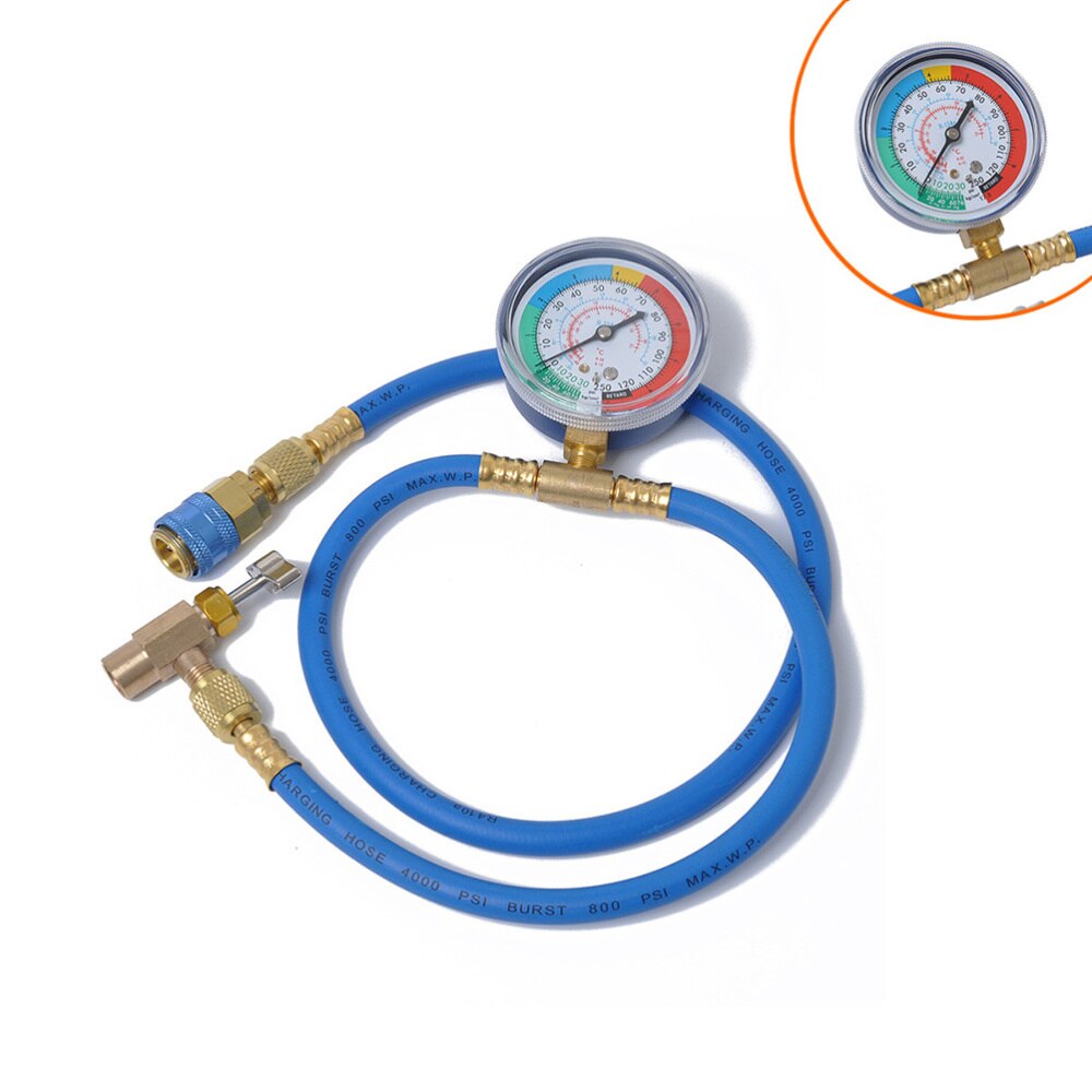 1 PC Freon Ladung Schlauch R134A Kältemittel Auto Auto Klimaanlage Kälte Rohr Mit 55MPa Manometer