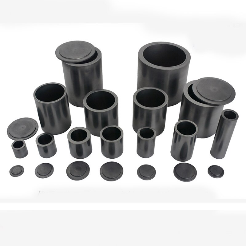 High Purity Graphite Melting Crucible With Cover Gold Silver Copper Melting Cup Jewelry Tools