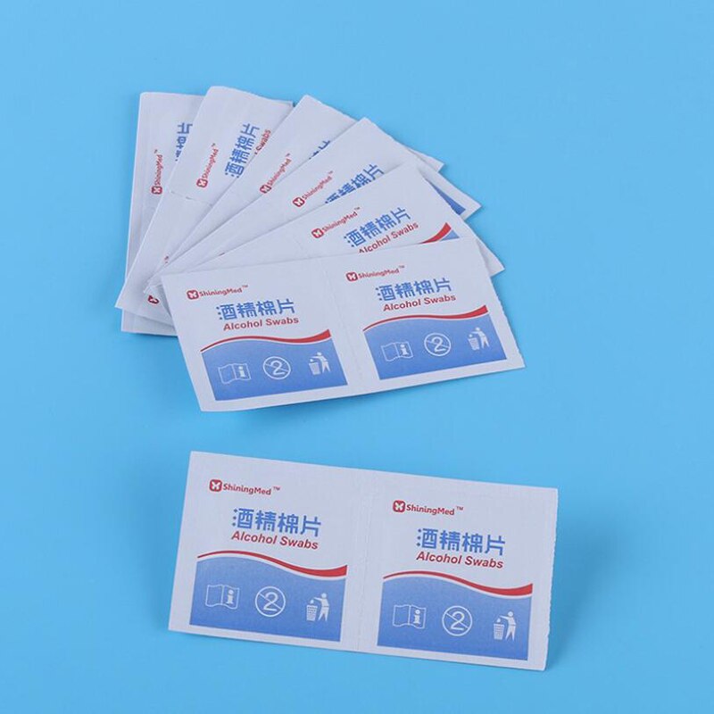 50 Pcs/box Alcohol Wipe Pad Swab Sachet Anti Tool Cleanser Wet Wipes