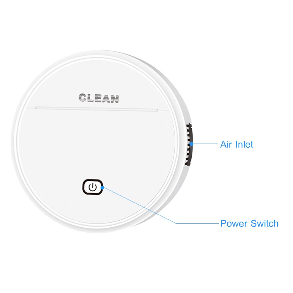 Robot Vacuum Automatic Robotic Vacuum Cleaner Mop and Vacuum 2-In-1 Ultra Slim Body High Coverage Long Battery Life Ideal