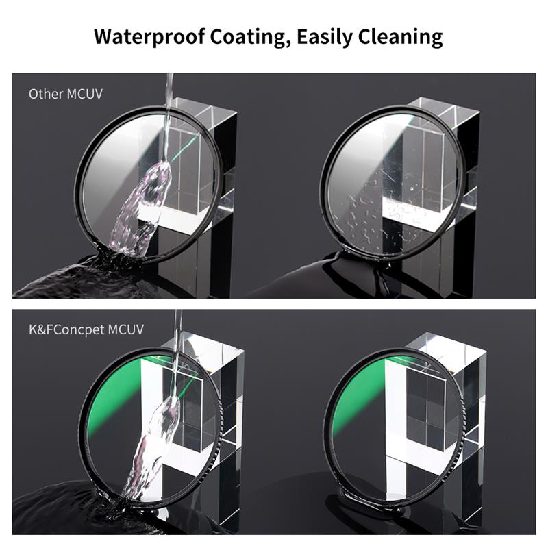 K &amp; F CONCEPT 49-82mm HD UV Camera Lens MCUV Filter con protezione multistrato impermeabile 49mm 52mm 58mm 62mm 67mm 77mm 82mm