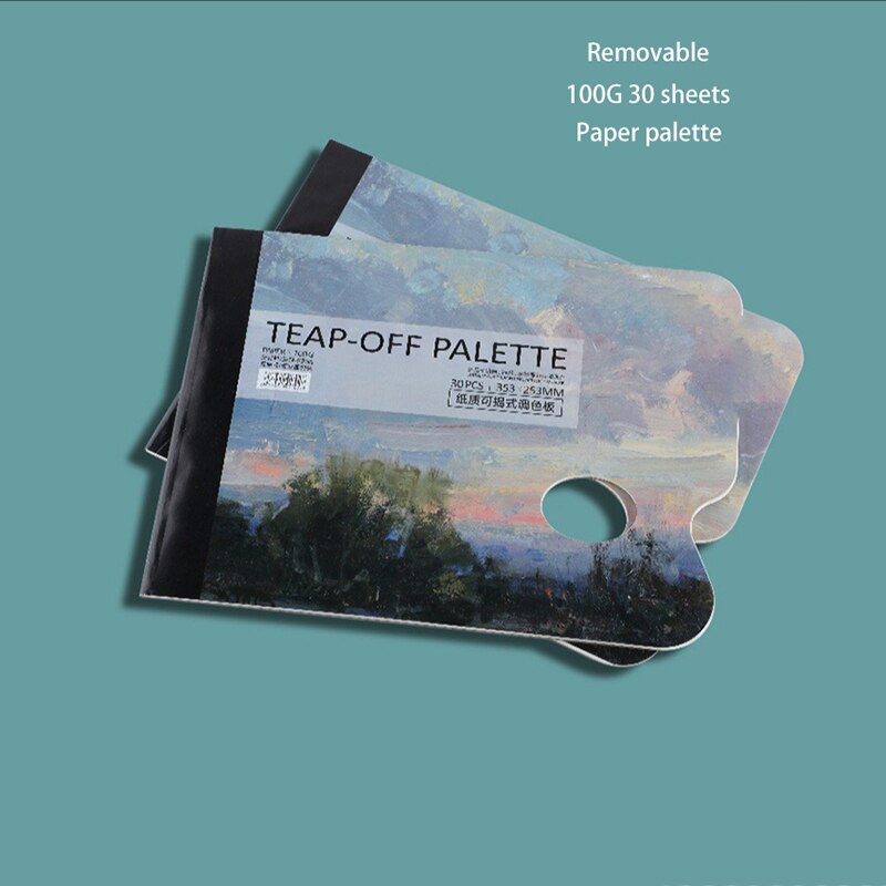Disposable Tear-Off Palette Paper Paint Palette Paper Pad For Artist Gouache Acrylic Oil Painting Watercolor Art Supplies
