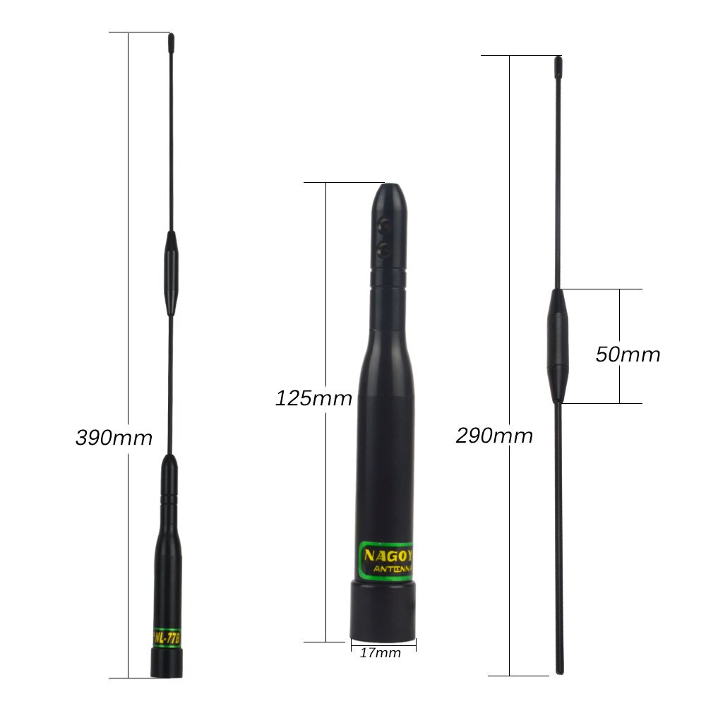 NAGOYA NL-77B/NL77B 100Watts 144/430MHz UHF VHF Dual Band Car Mobile Antenna For Wouxun Kenwood ICOM YAESU Motorola Etc Car Rad