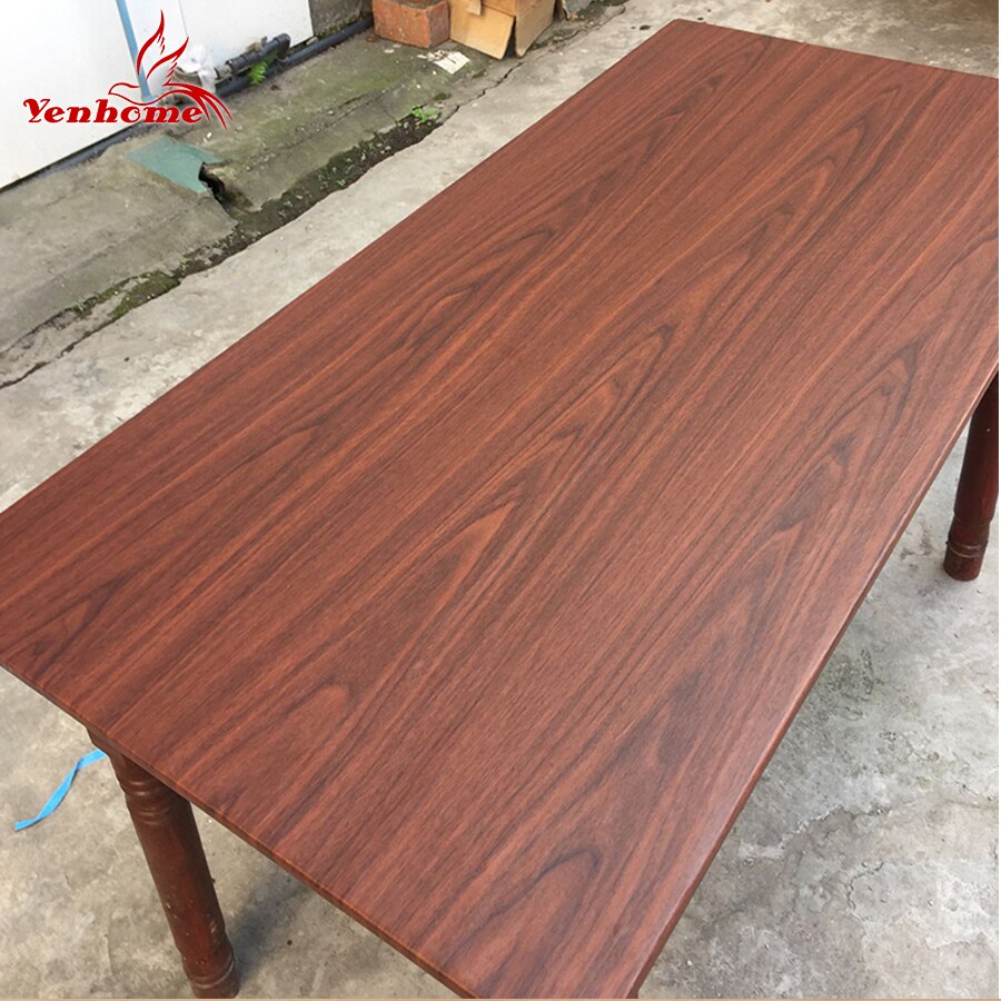 Vinyl PVC Selbst Klebe Tapete Wohnkultur Möbel Renovierung Küche Schrank Schrank Wasserdichte Holzmaserung Zauberstab Aufkleber