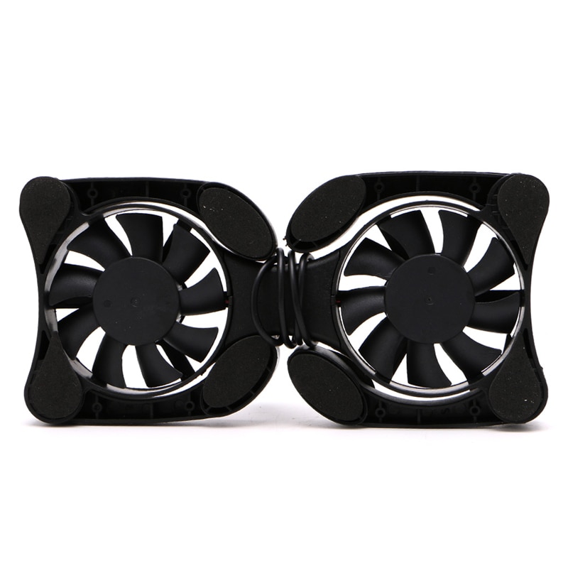 Folding USB Dual Fan Cooler Cooling Pad Stand for PC MAC Laptop Notebook Macbook