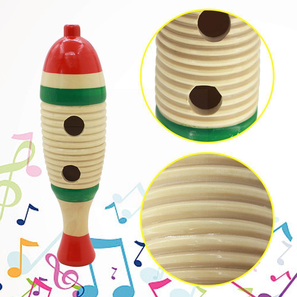 Fish Percussion For Children Kid Musical Instrument Accessories Long Large Wooden Birthday Children S2x1