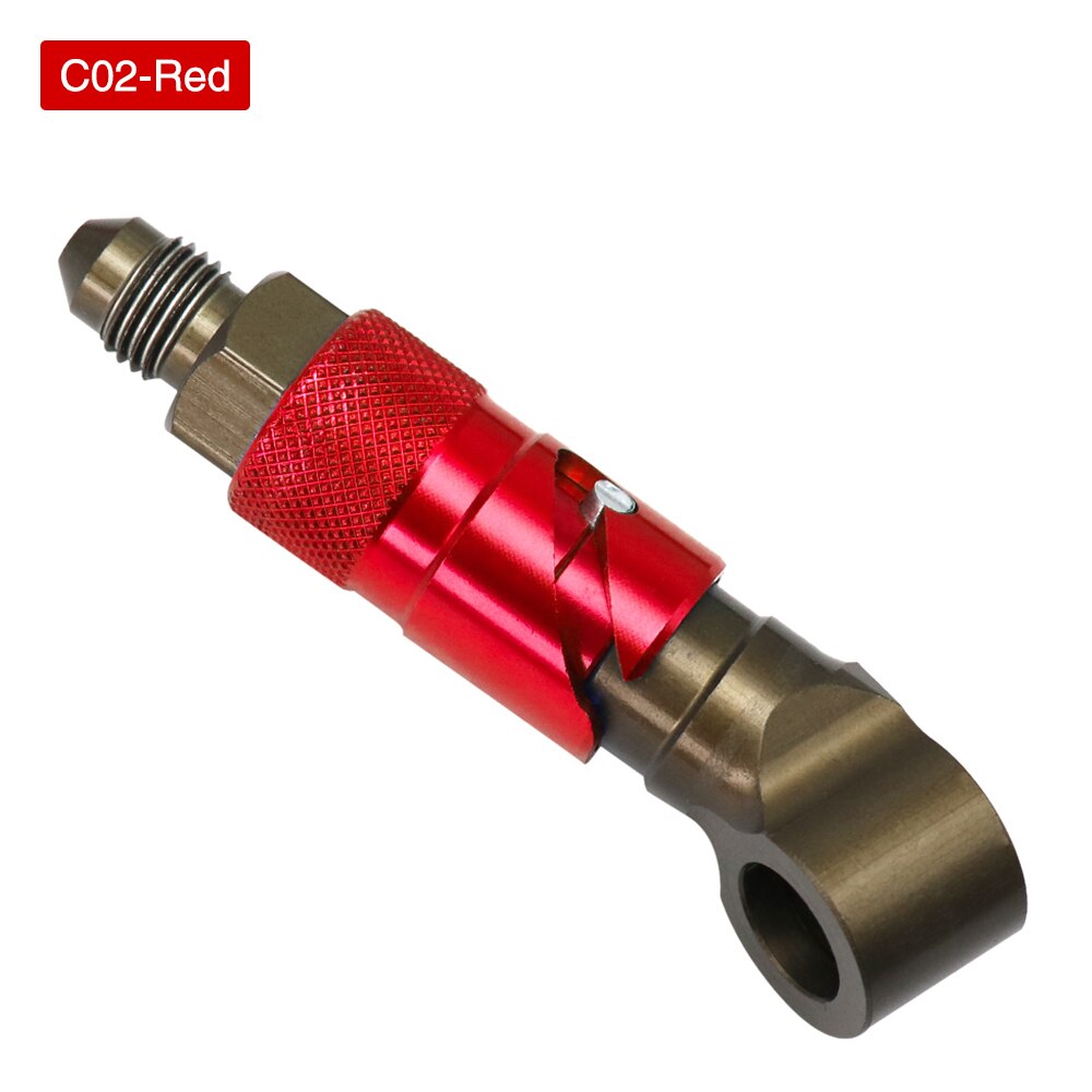 Alocnstar Aluminum AN-3 AN3 Straight Bend Brake Line Fluid Quick Release Connect Fitting Adapter Kit For Kawasaki Ninja DUCATI: C02