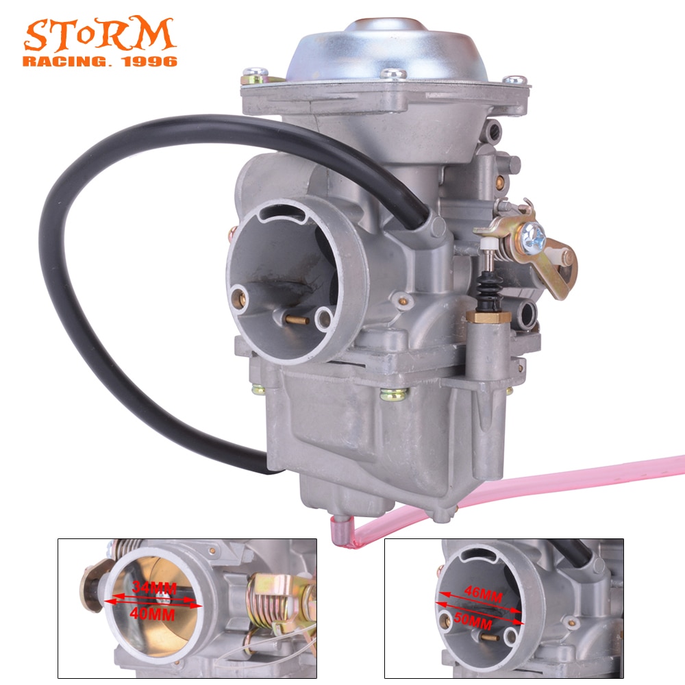 Motorcycle 34mm Carburetor For Roketa Jianshe Hensim GN250 GN300 RTU-400Y JS400 YamaBuggy 400 JS400-7 HS400 300CC-400CC ATV