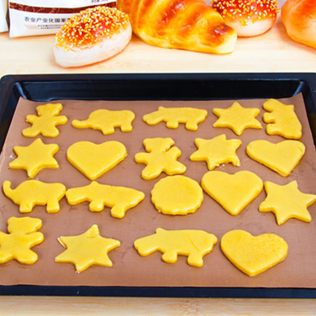 Warme Reusable Non Stick Backen Papier Hohe Temperatur Beständig Blatt Ofen Mikrowelle Grill Backen Matte