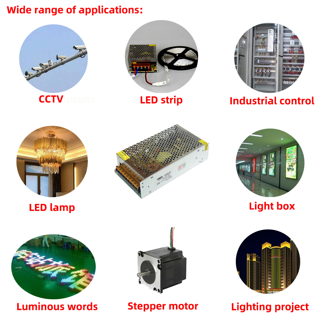 Led-driver 5v 1a 2a 5a 10a 20a 30a 60a led-strømforsyning  ac85-265v lystransformere til led-strømlamper