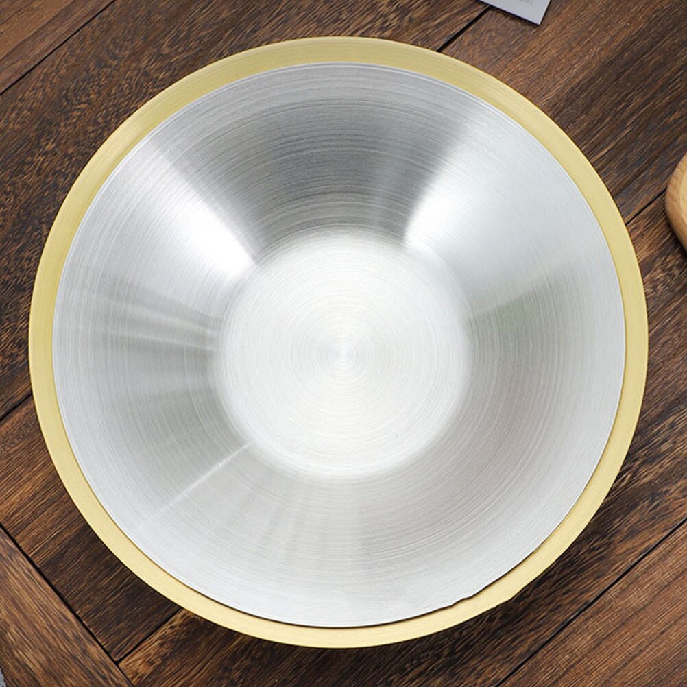Stainless Steel Plate for Eating Stainless Steel Dish Round Dish Plate Cuisine Storage Plate