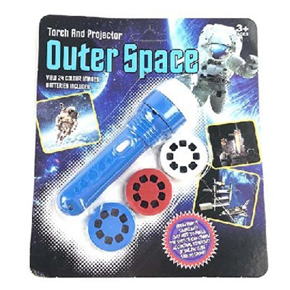 Children Sleep Light LED Flashlight Cartoon Projector Toys Lamp Early Enlightenment Education Toy Kids Christmas Lights: Quter Space