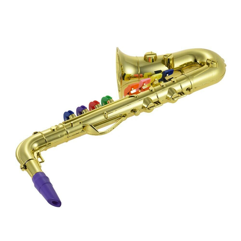 K050030 Saxophone Musical Instrument Props Baby Music Playing Tool Children Simulation For Kids Child Gold/Silver Colors