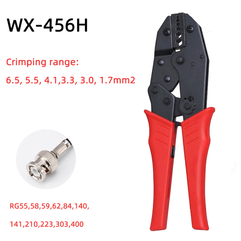 Pince à sertir de câble Coaxial RG58 RG59 RG62, pince à sertir avec dénudeur de câble coaxial wx-332: wx-456h