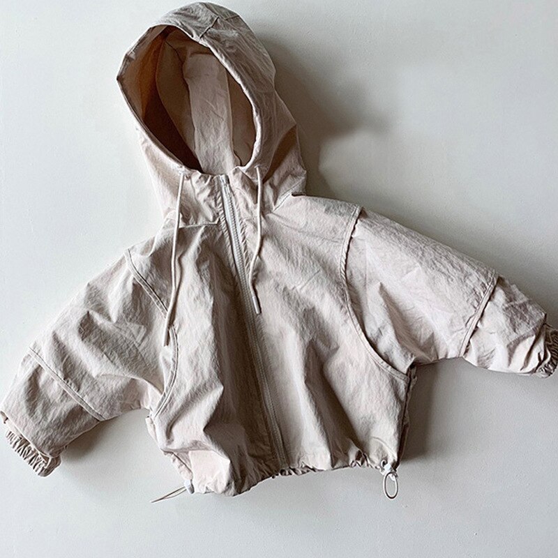 Baby Jas Lente Herfst Meisjes Jongens Jassen Kinderen Hooded Rits Windjack Jas Baby Toevallige Bovenkleding Voor 1 3 5 6 jr Meisjes
