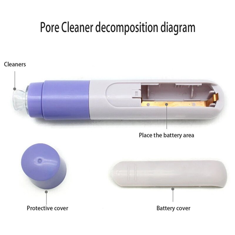 Mini Portable Blackhead Pore Remover Tool Face Cleanser Beauty Instrument Vacuum Extractor Acne Suction Skin Care SANA88