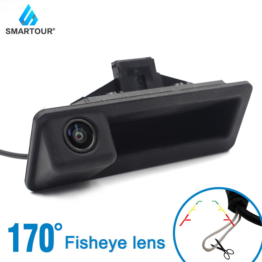 Vehicle HD 1080P Fisheye Track Car Reverse Backup Trunk Handle Camera For BMW 3 Series 5 Series X5 X6 E46 E39 E60 E70 E82 E90